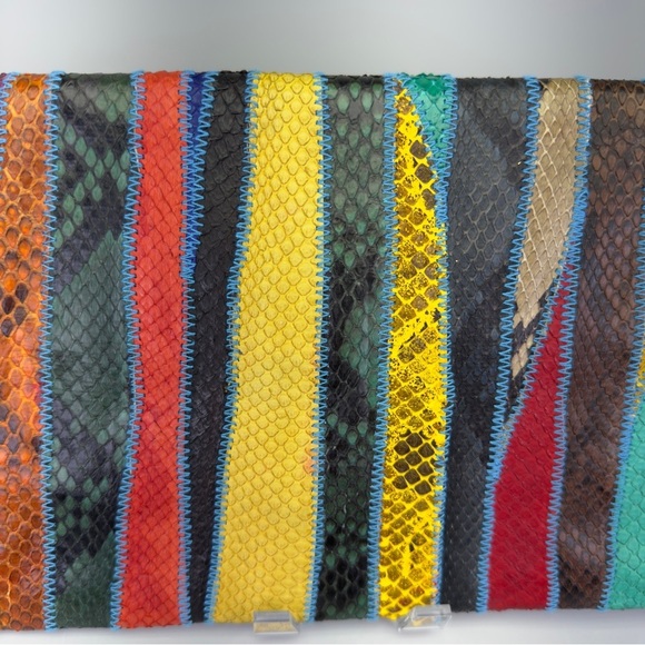 Handcrafted Snakeskin Clutch Bag - Picture 7 of 16